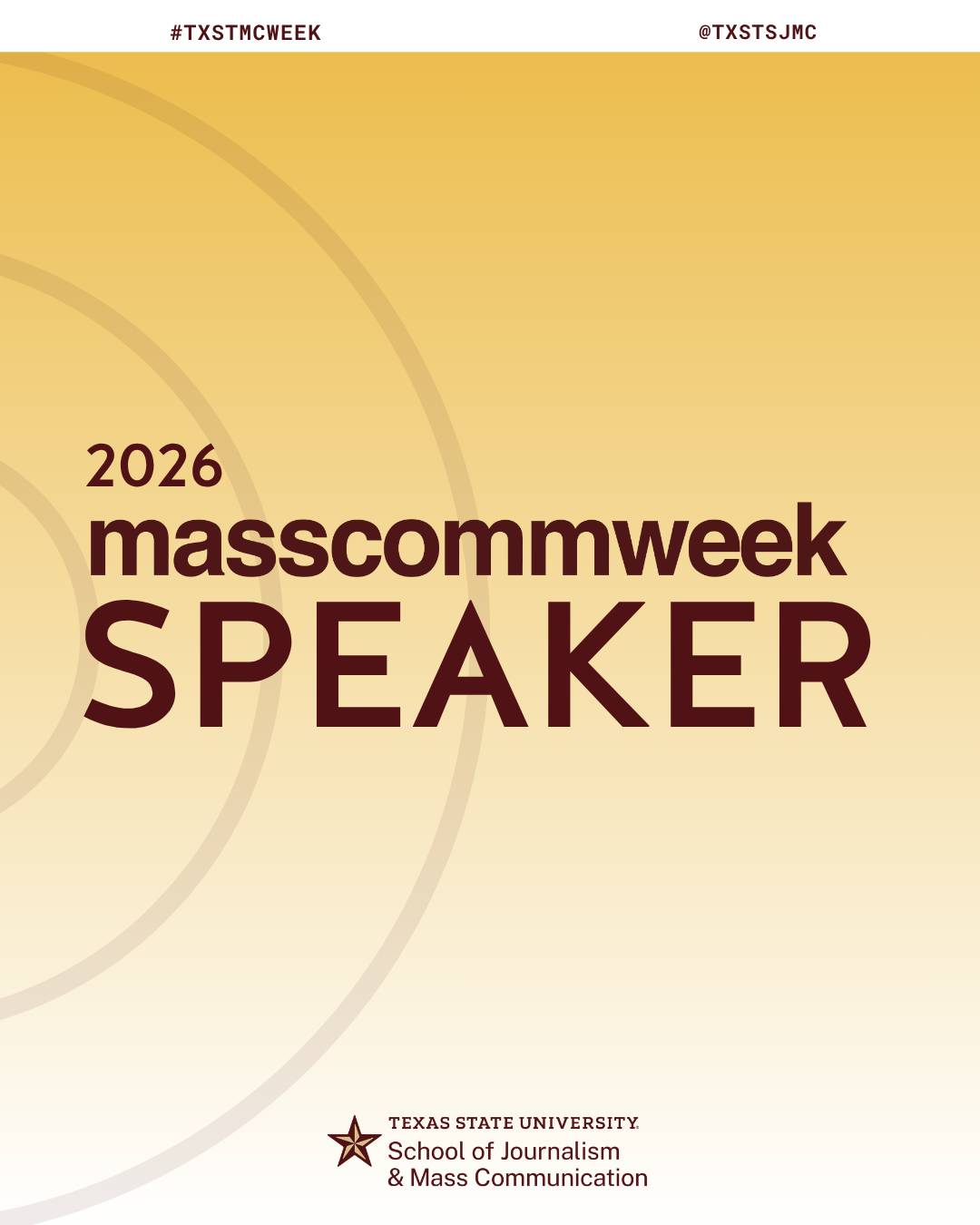 Mass Comm Week Speaker Post Template