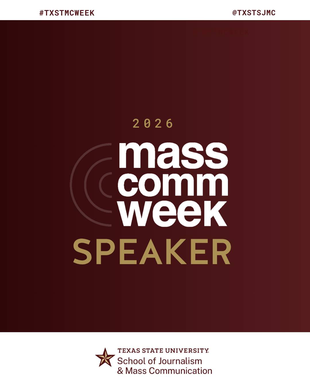 Mass Comm Week Speaker Post Template
