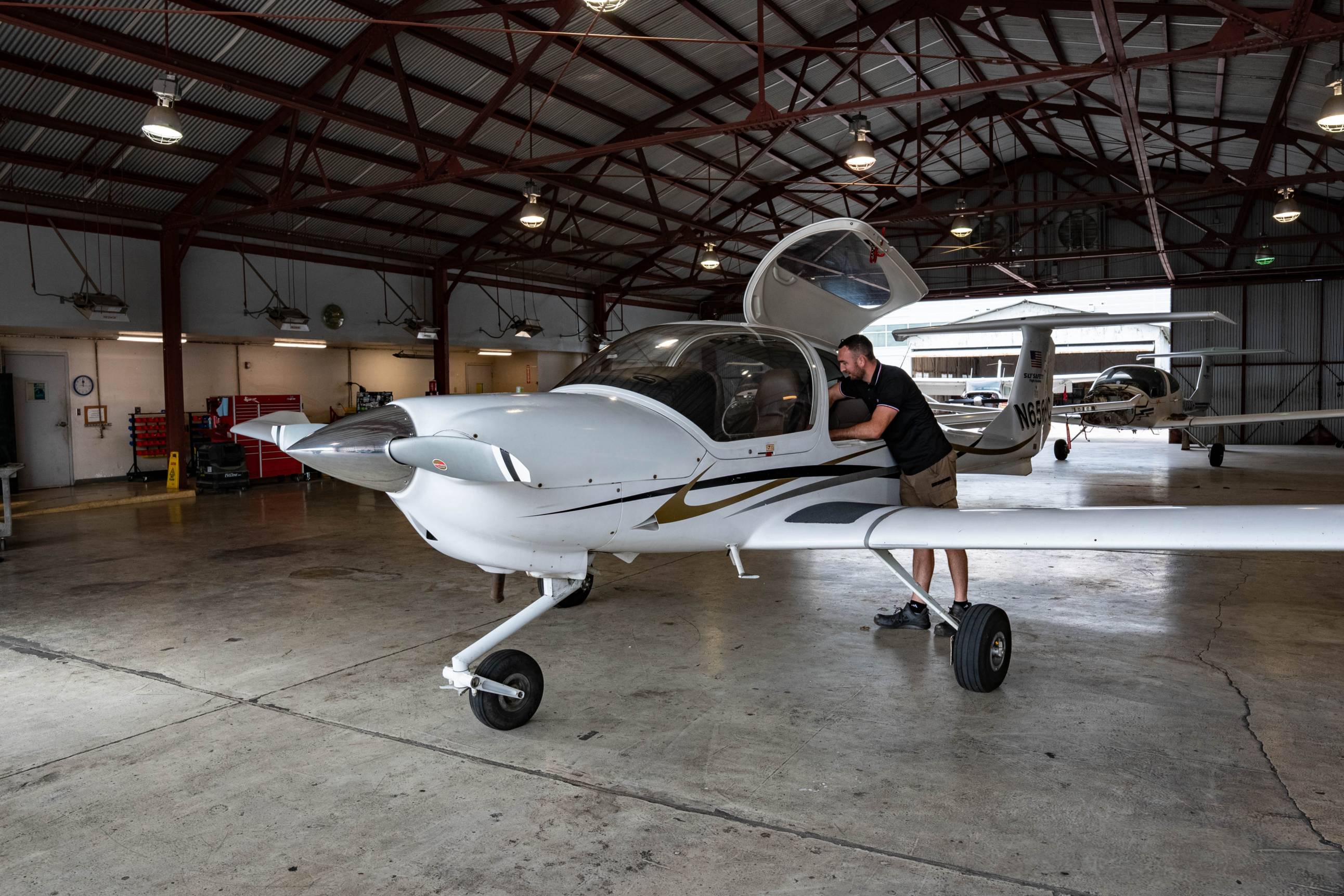 two white airplanes with txst bobcat logos