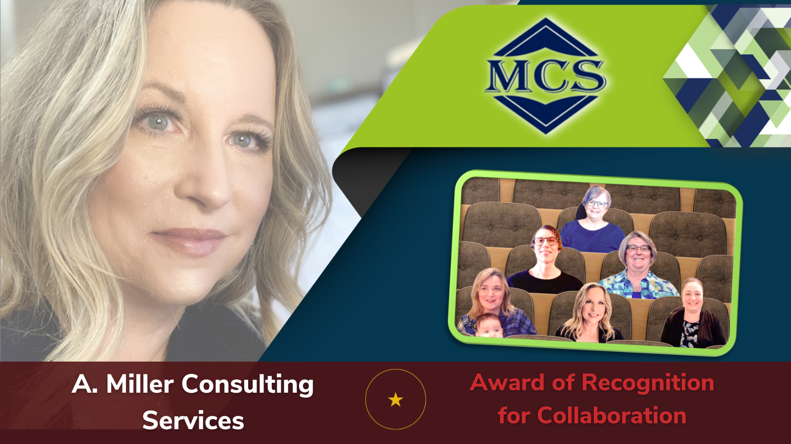 A. Miller Consulting Services team poses for a photo on Microsoft Teams