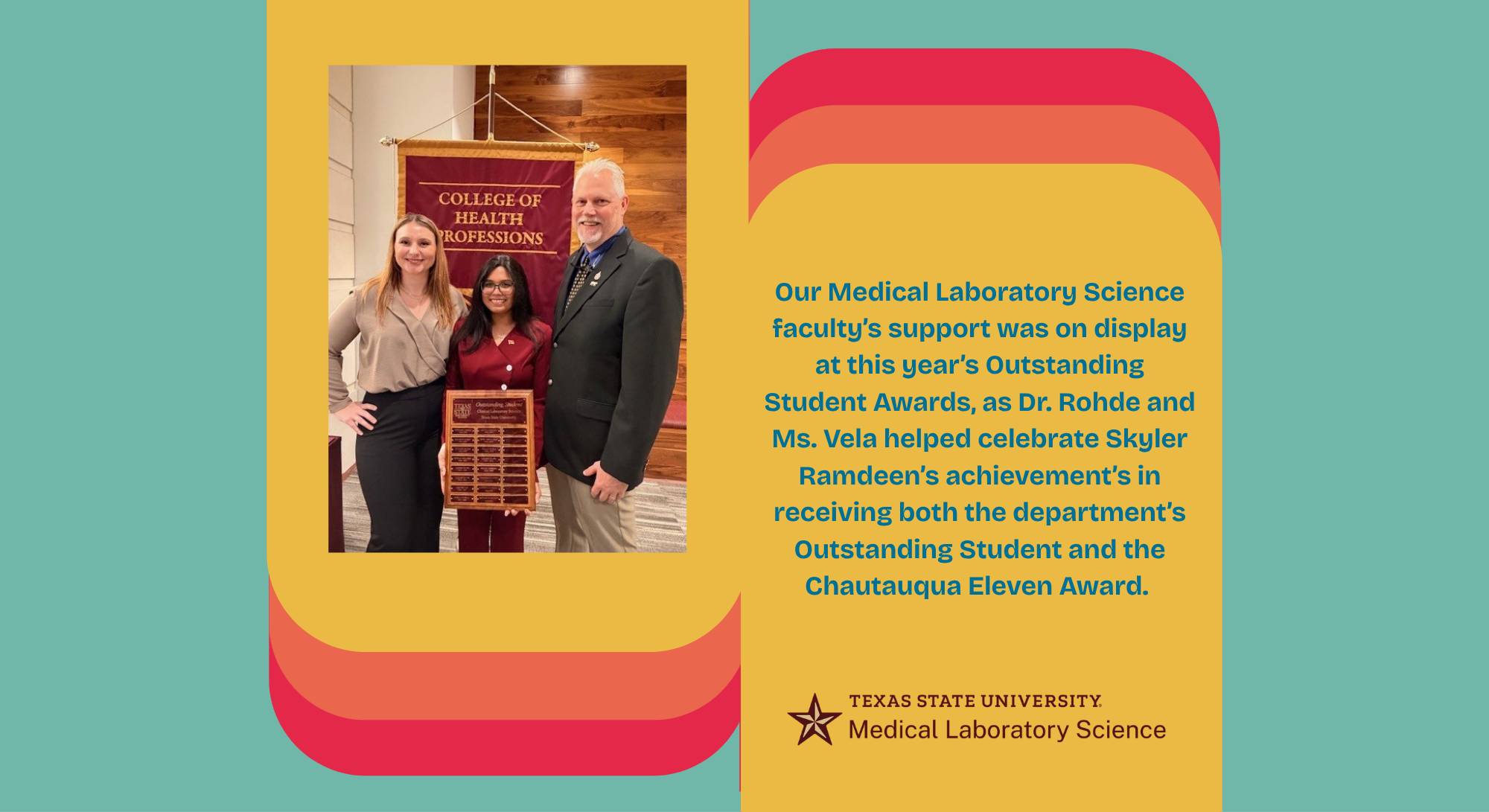 slide naming outstanding student award
