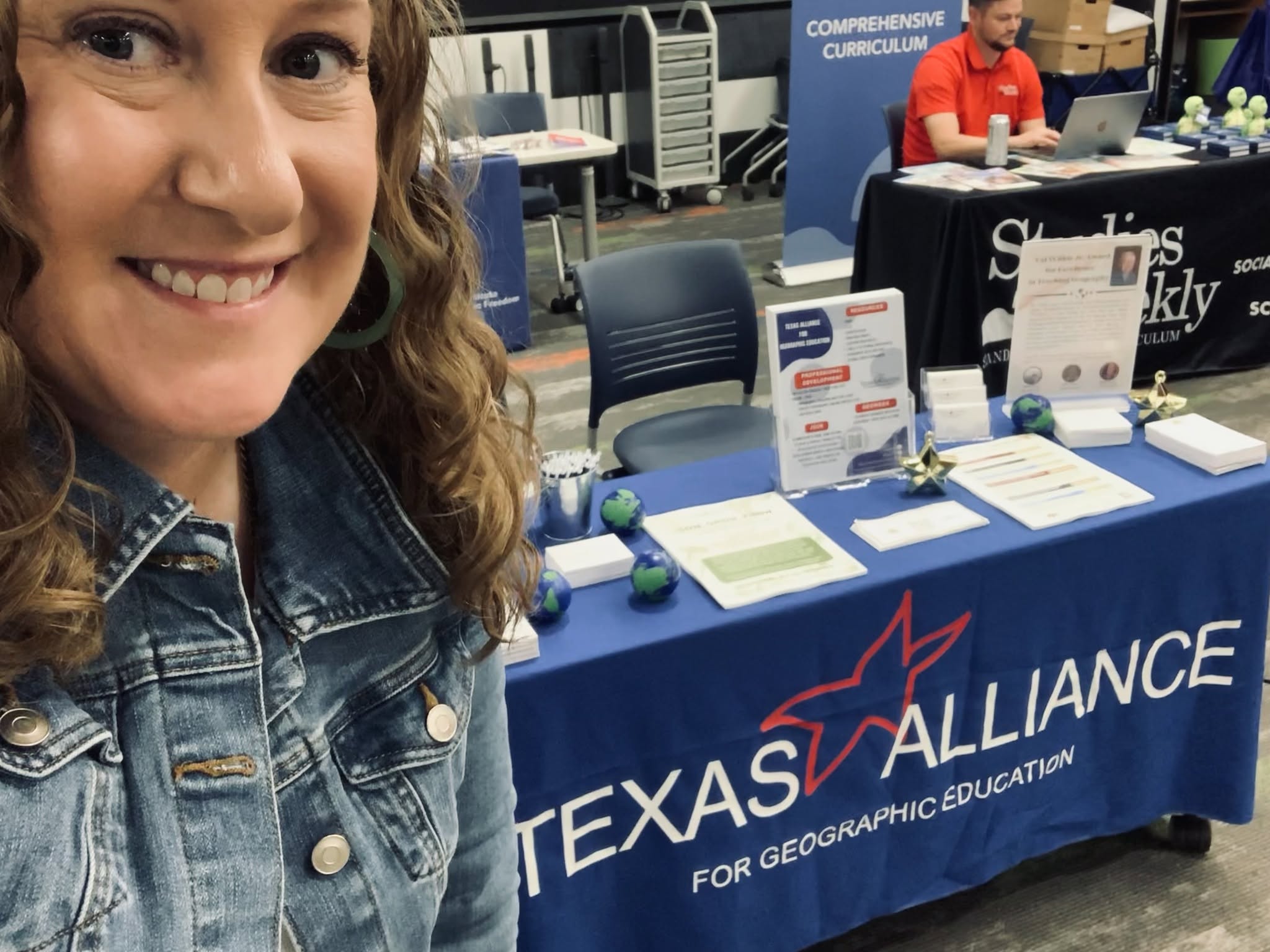 Stacie at booth