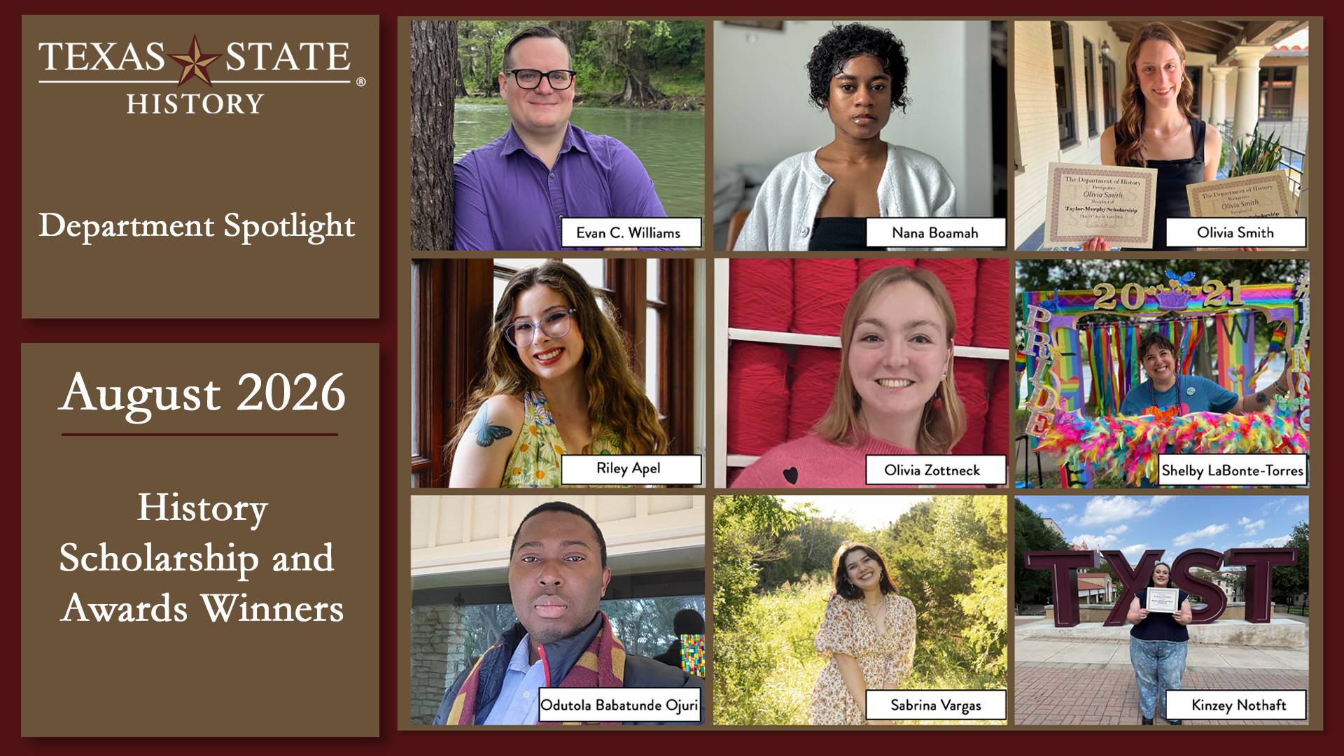 History Department Student Spotlight