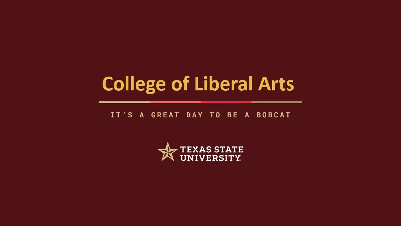 College of Liberal Arts title page