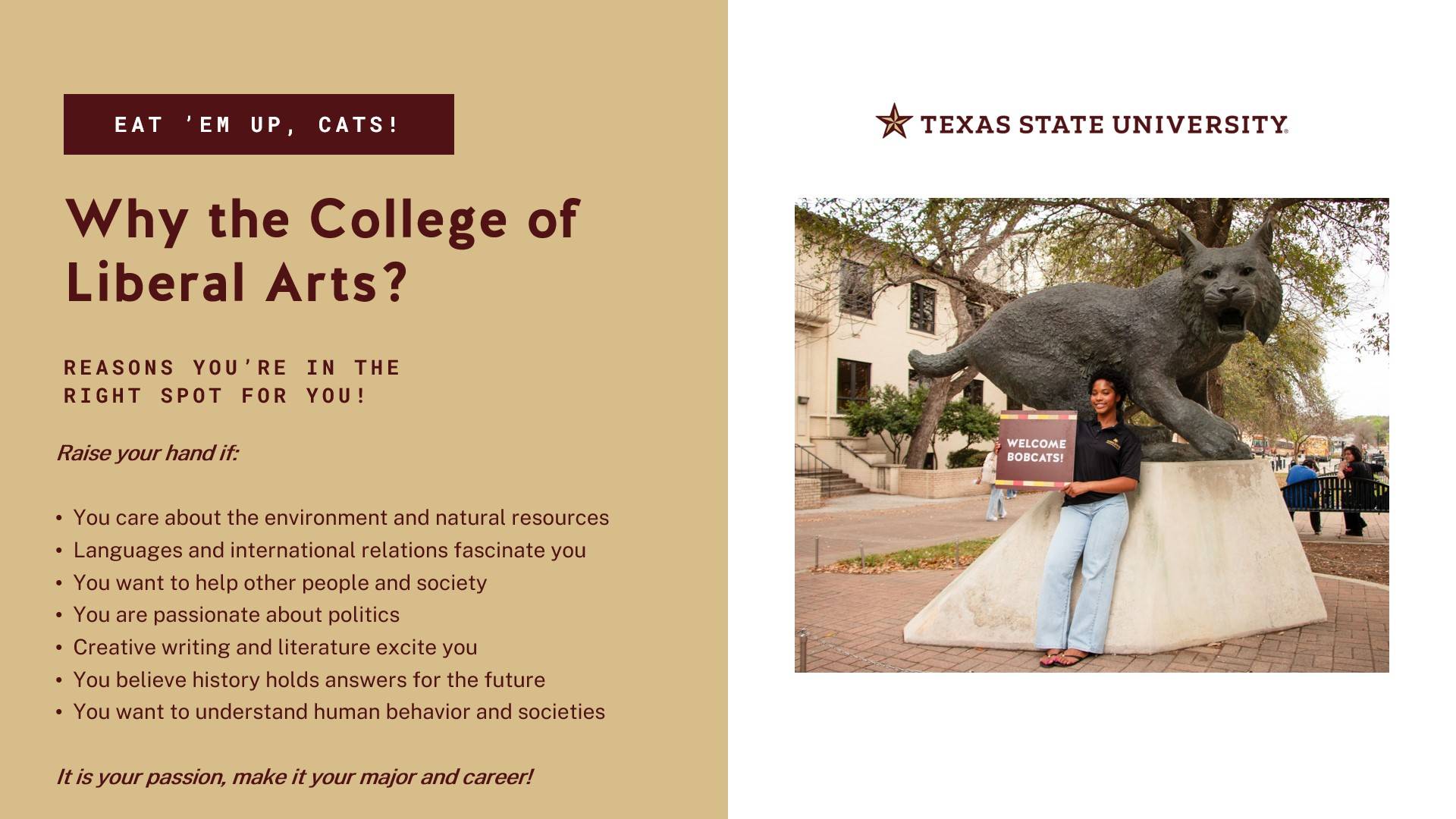 Why the college of liberal arts?