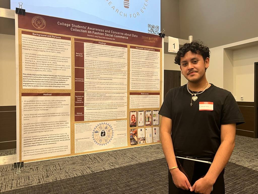Poster presenter at the URC.