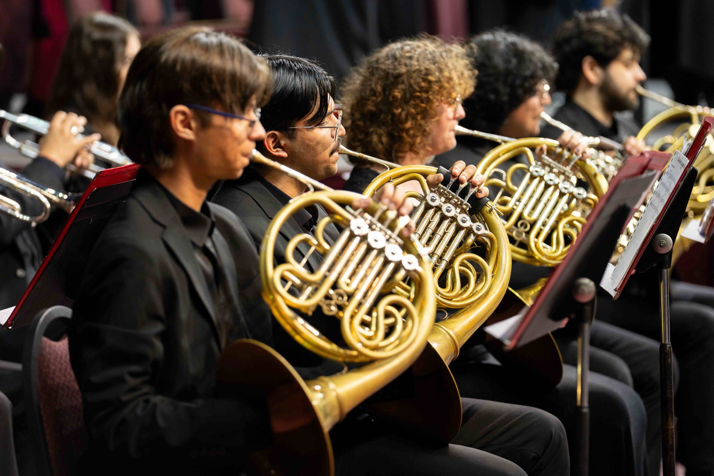ceremonial brass playing for commencement