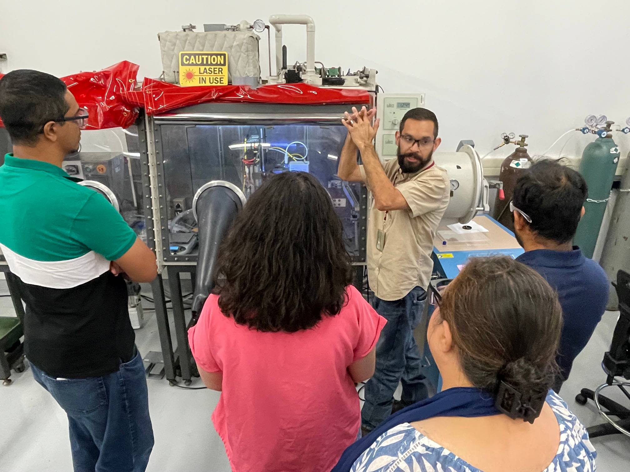 Students and faculty touring STAR park