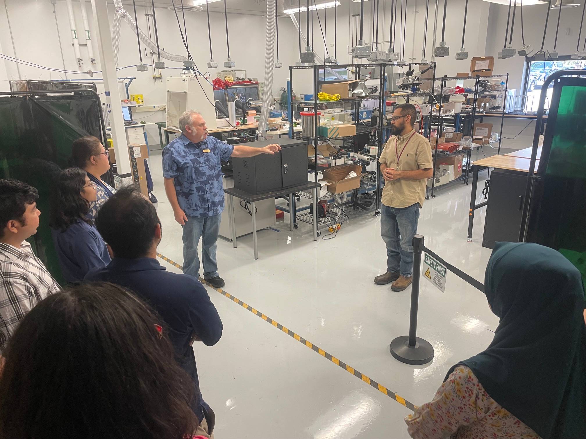 Students and faculty touring STAR park
