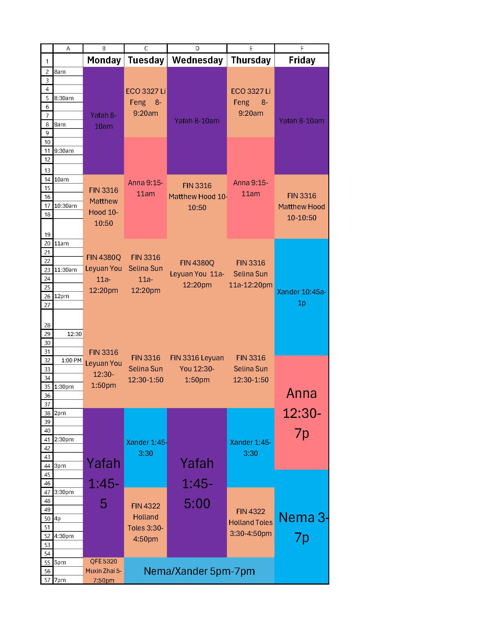 1st 8-weeks Fall 2026