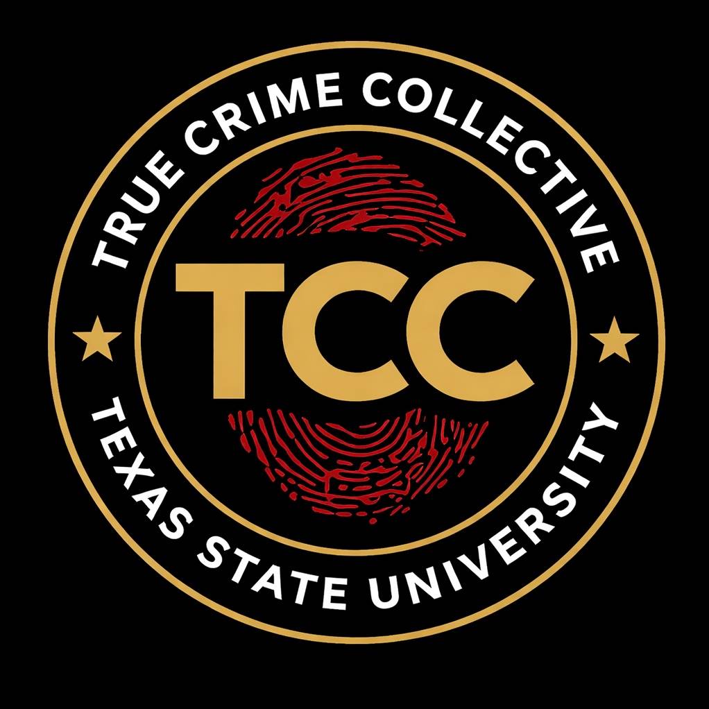 Fingerprint logo of the TXST True Crime Collective