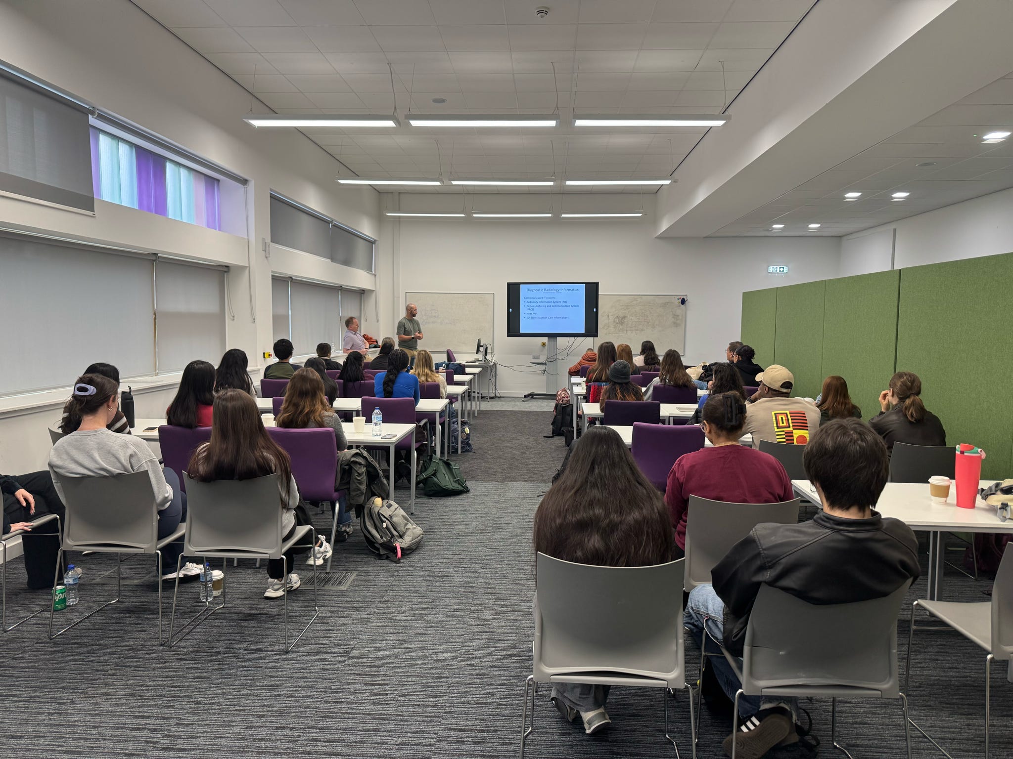 student in classroom at UHI campus