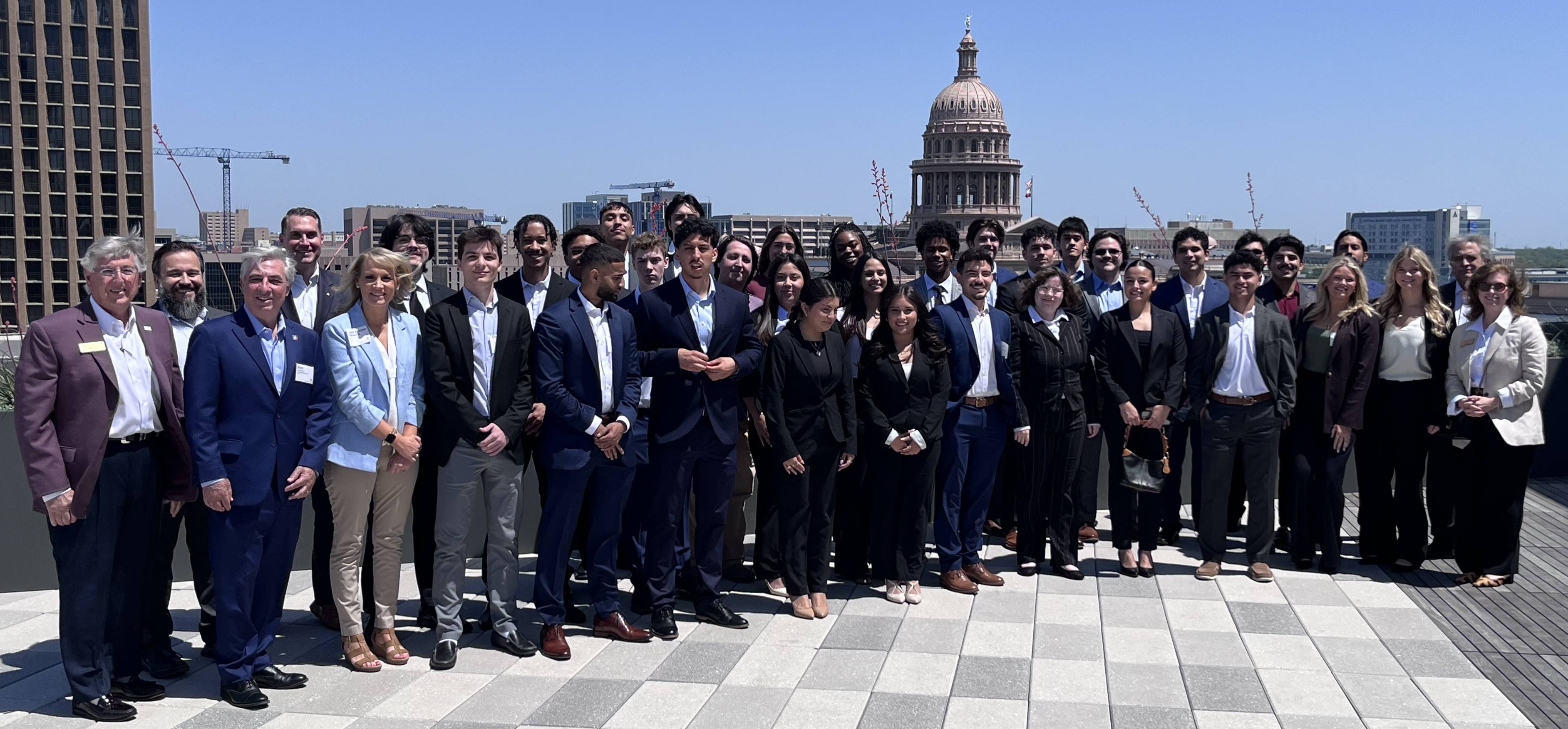 Students in front of capitol