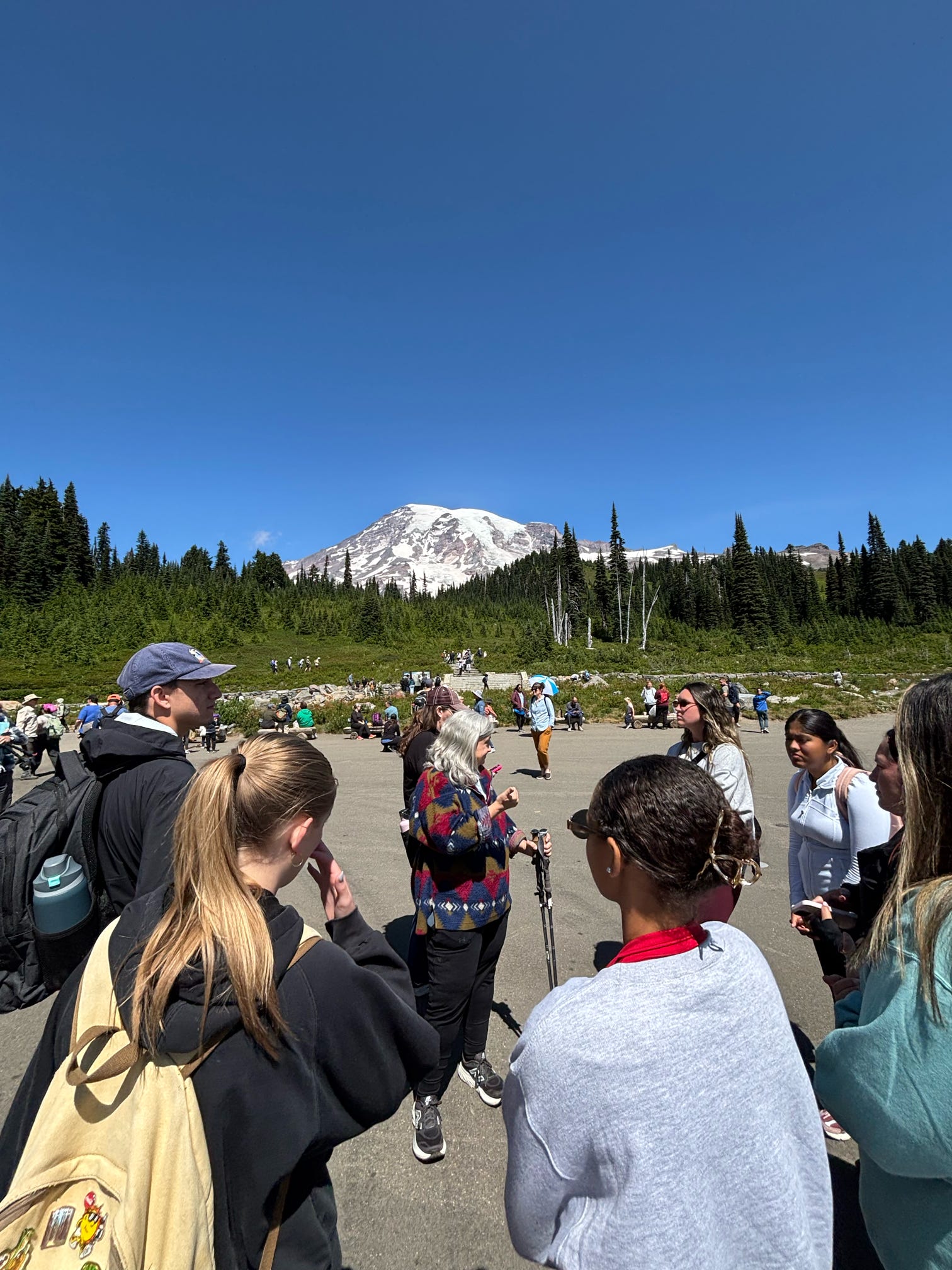 Students at Mount Rainier National Park - Washington
