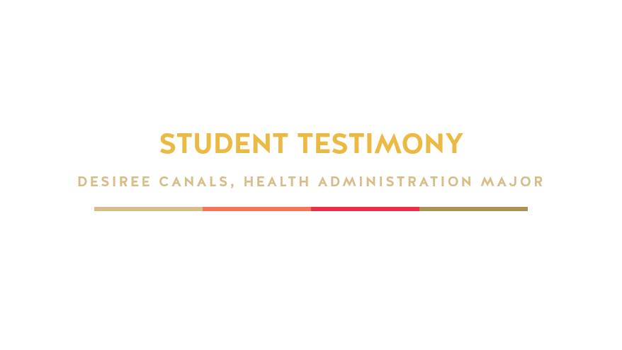 MHA Student Testimony