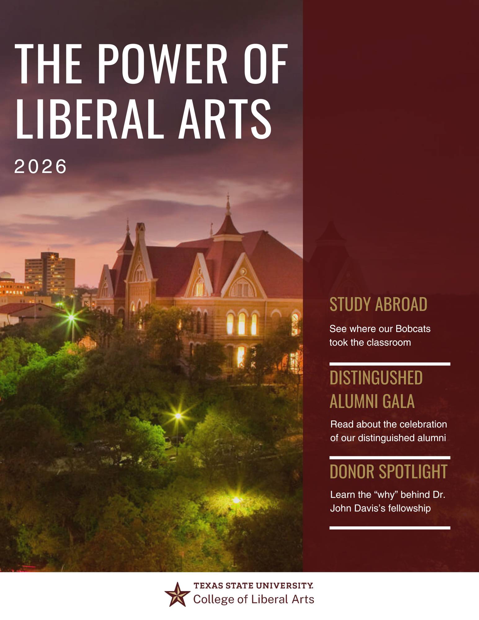 Cover of Liberal Arts Magazine