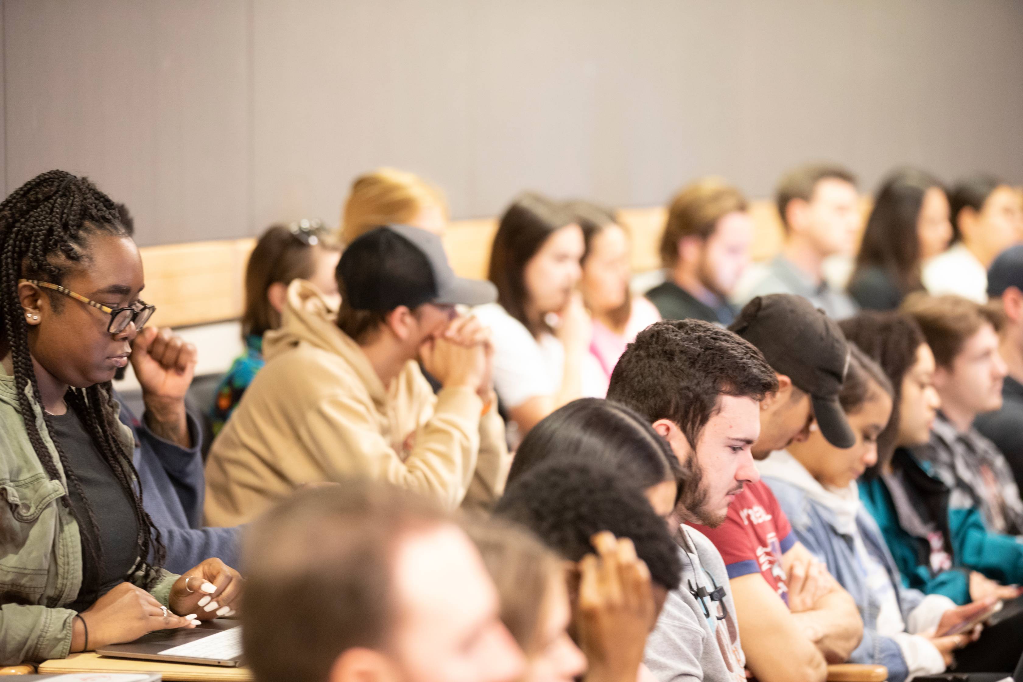 students in lecture hall