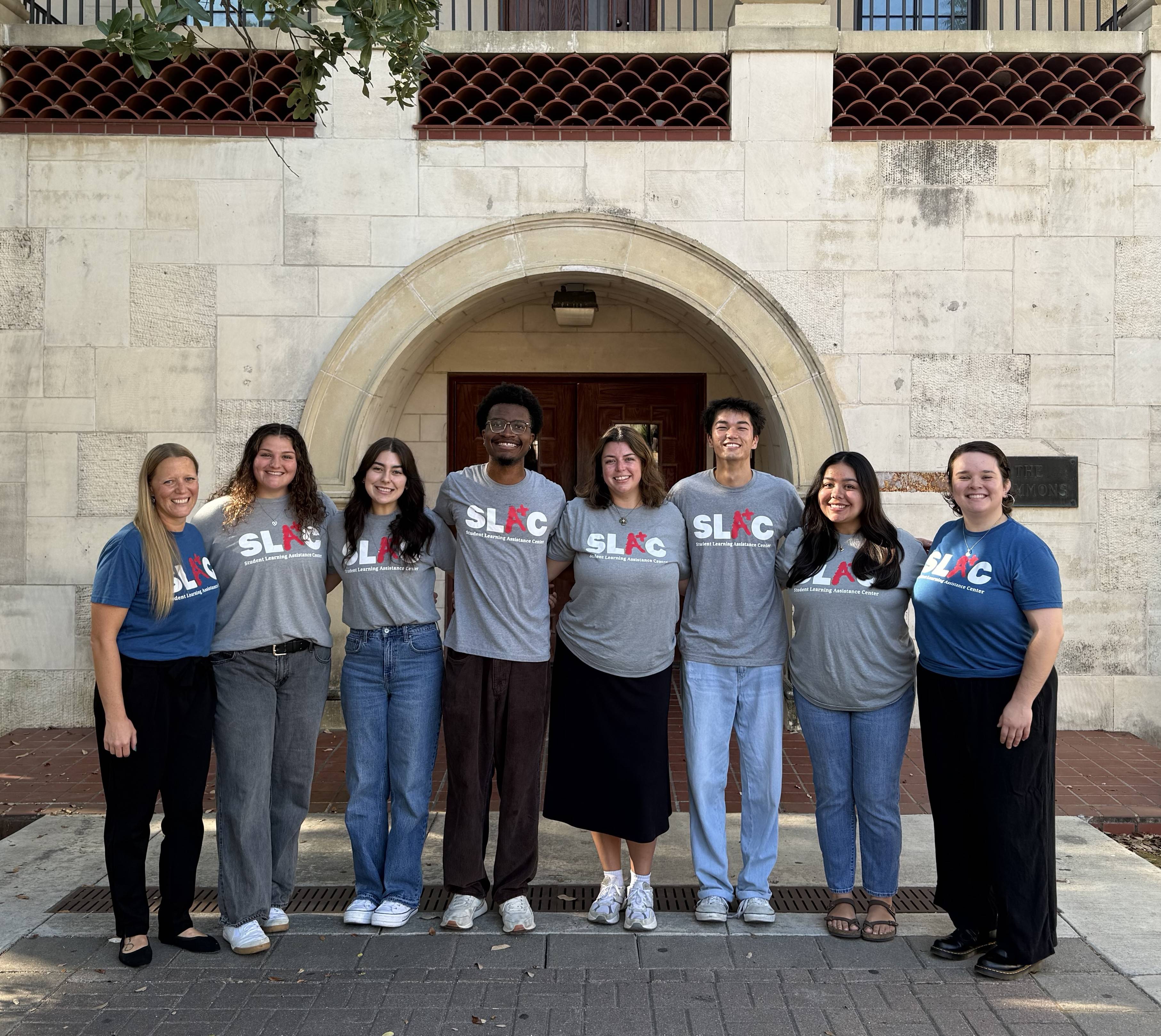 Success Coaches in front of Commons Dining Hall