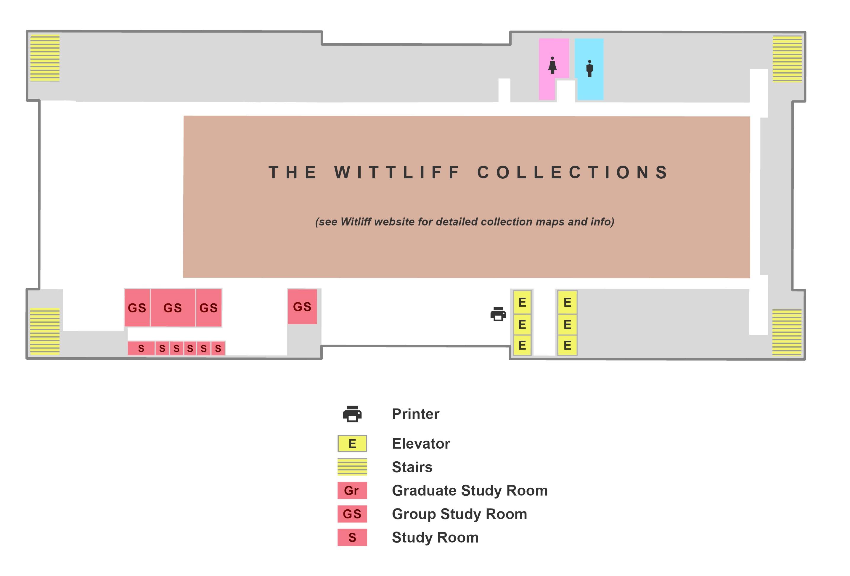 Alkek Library seventh floor map