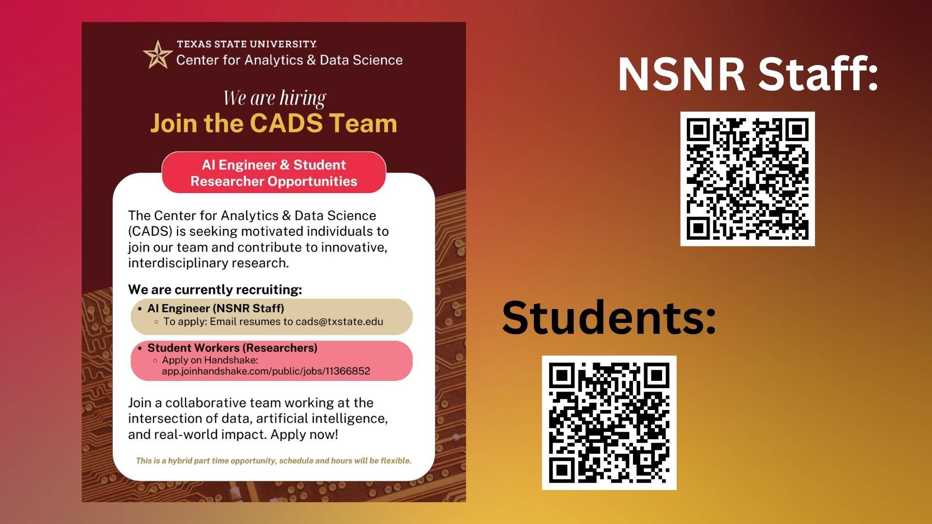 recruitment flyer