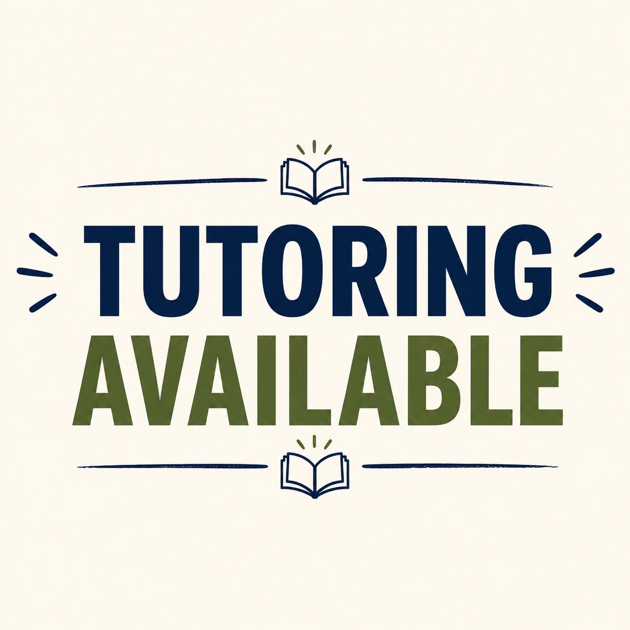 Tutoring available