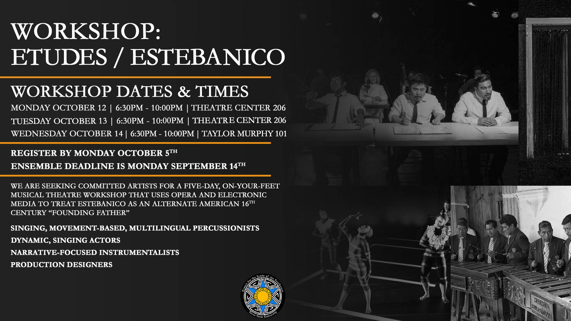 Etudes / Estevanico Recruitment Workshops