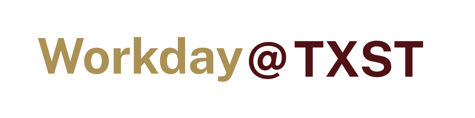 Workday at TXST logo
