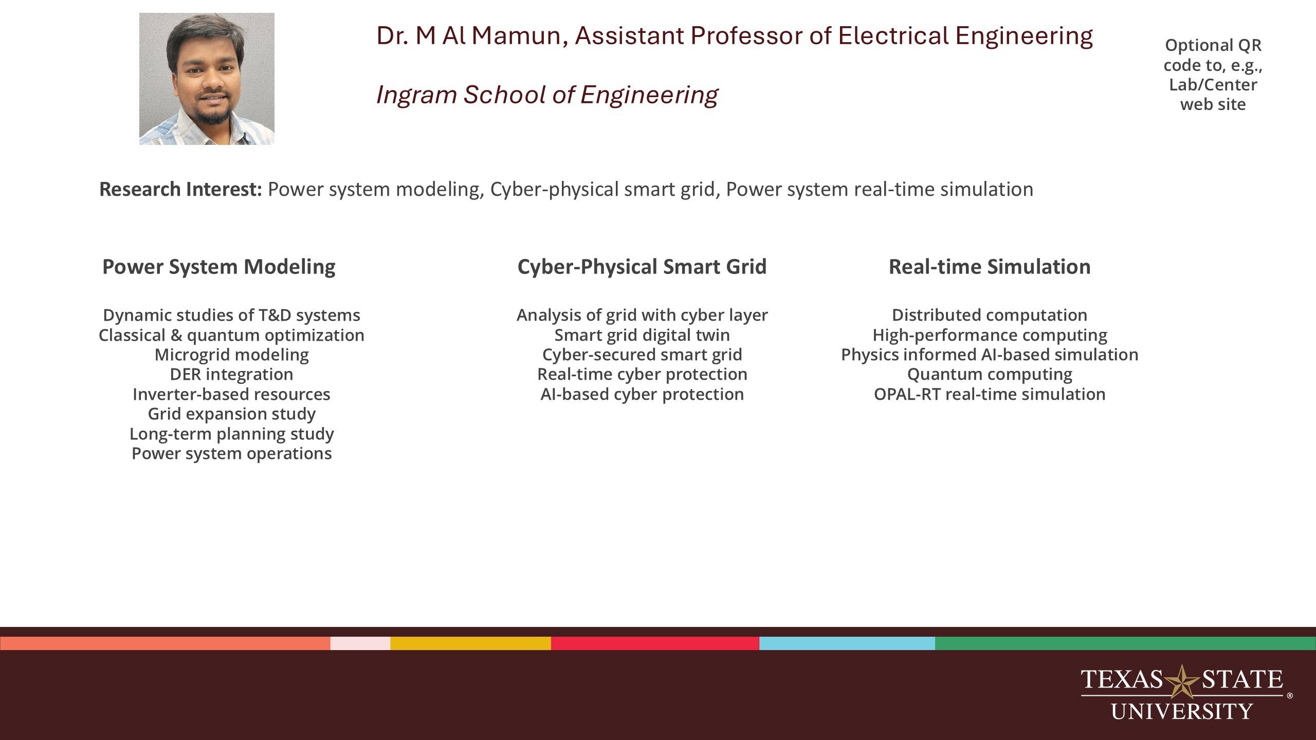 Research card for Dr. M Al Mamun