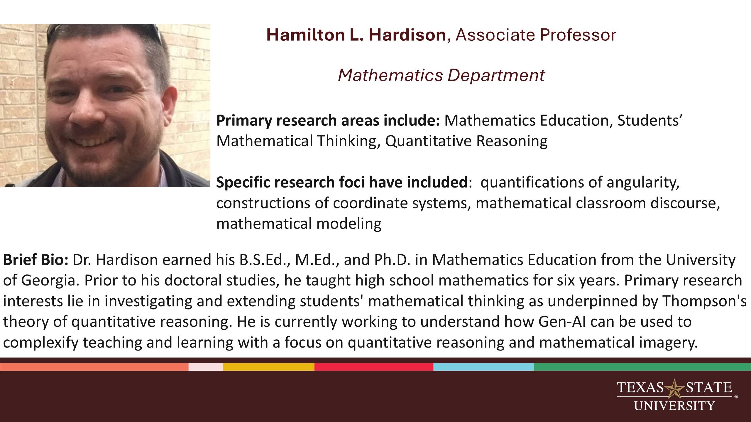 Hamilton L. Hardison research card
