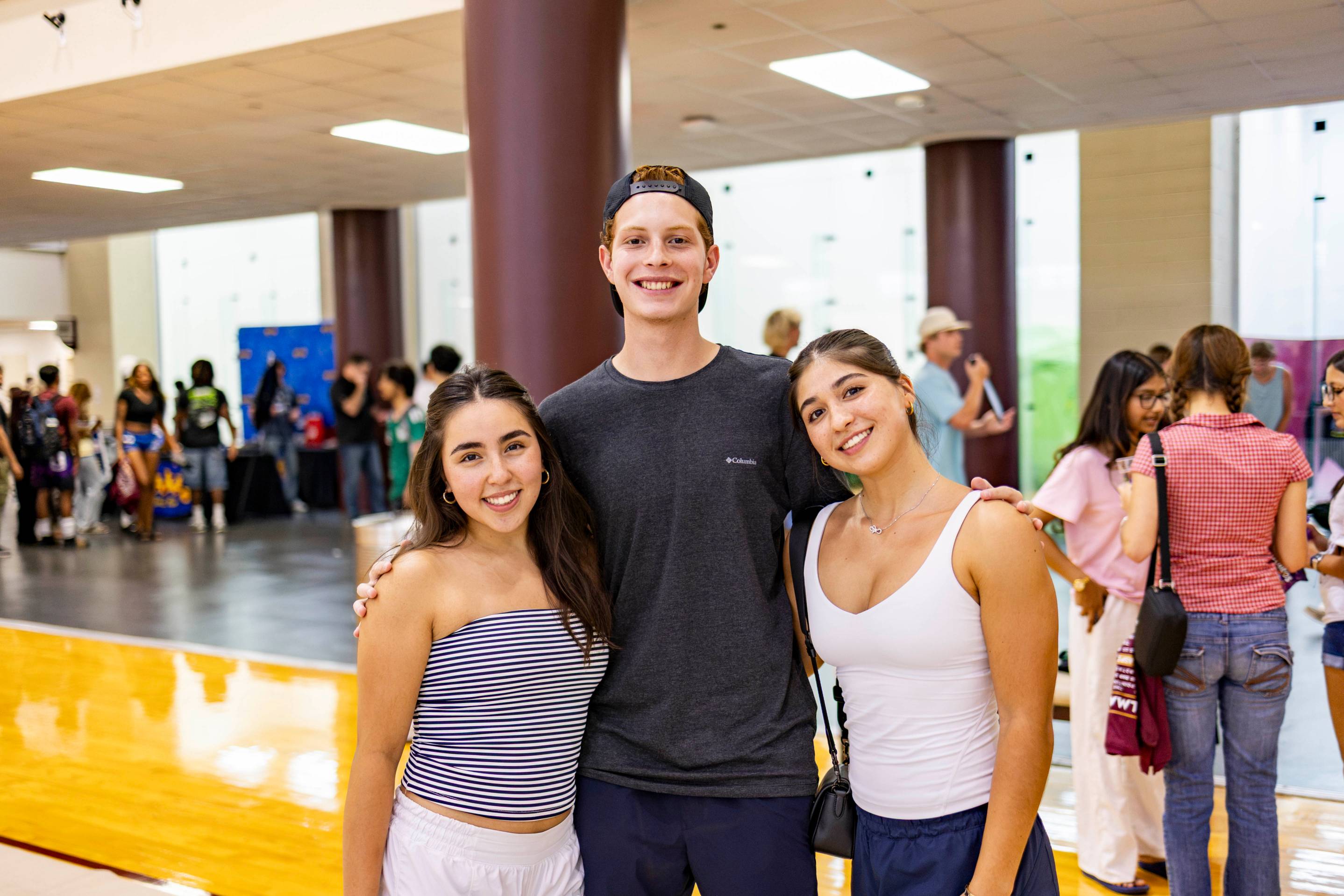 students at campus rec fest after dark