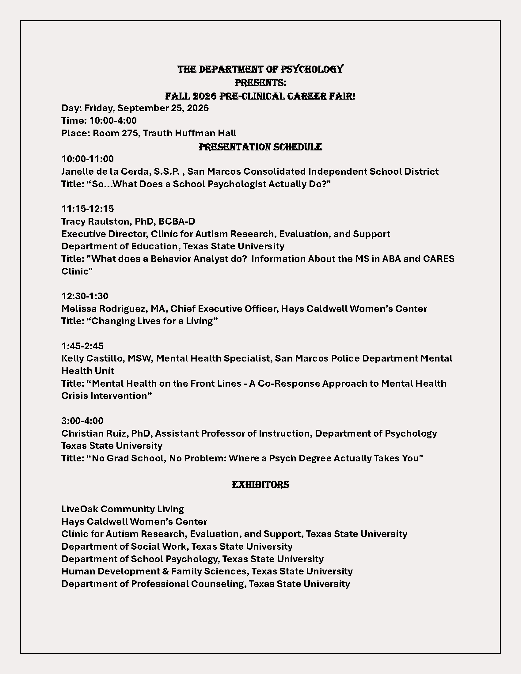 PCC Fair Flyer