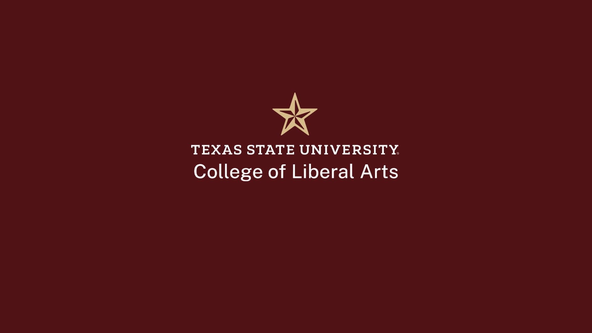 Gif of different unit logo names cycling through the logo design on a maroon background