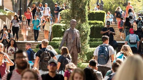 Students at Texas State University