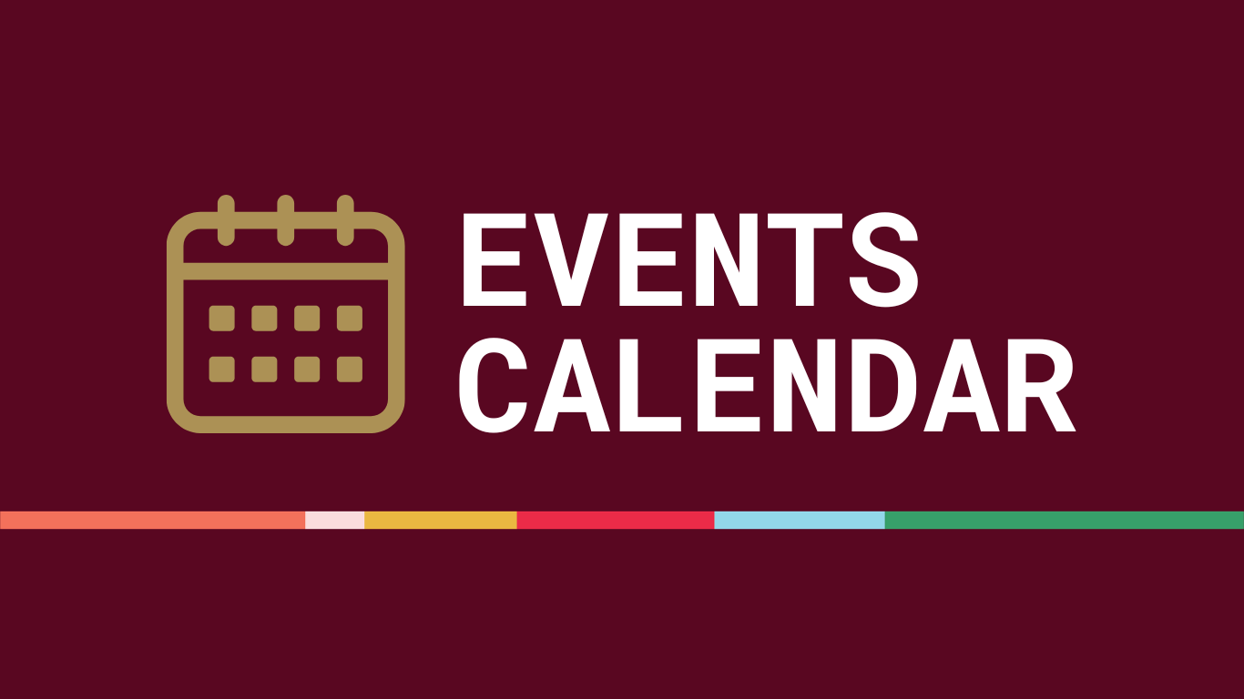 Events Calendar with illustration