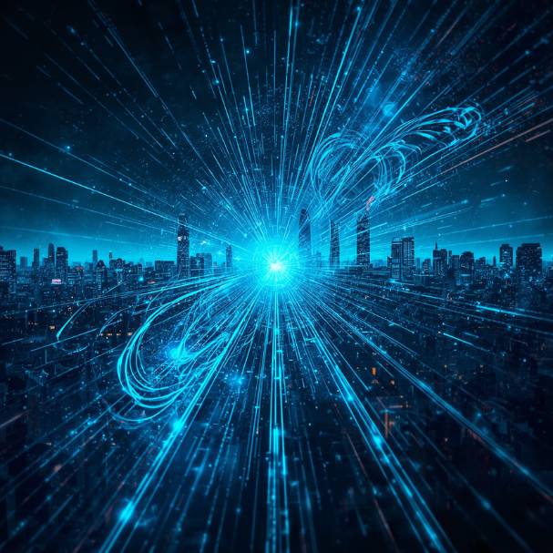 photo of cyber attack on city