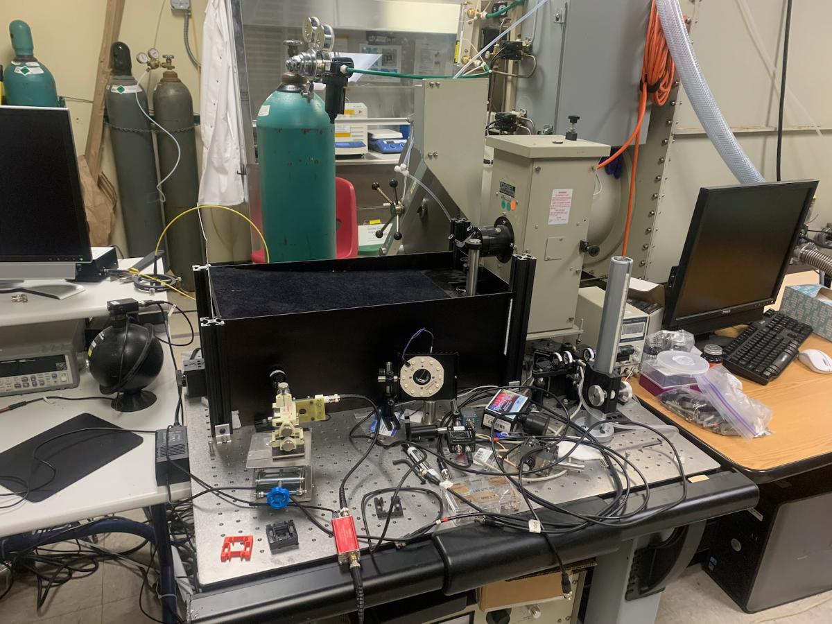 External Quantum Efficiency and LED emission setup