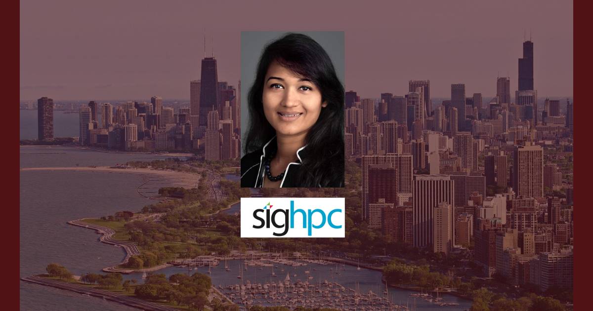 headshot of Dr. Islam with a Chicago skyline in the background