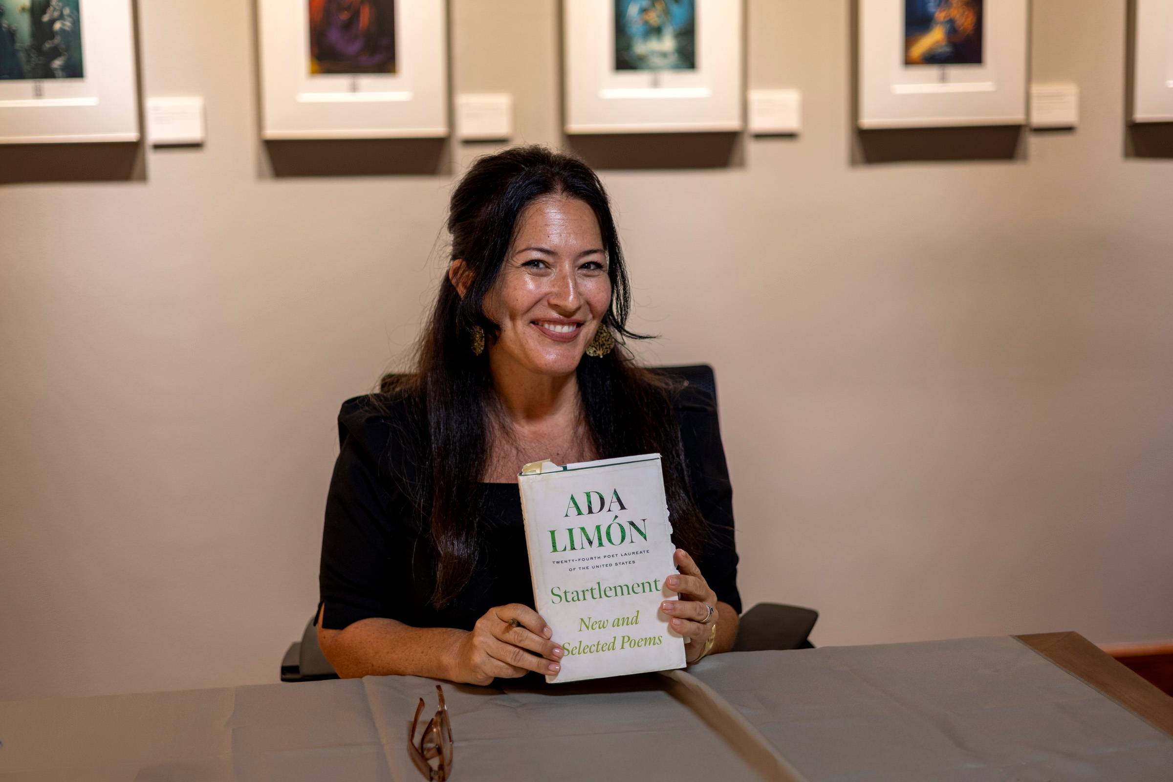 Ada Limon with book