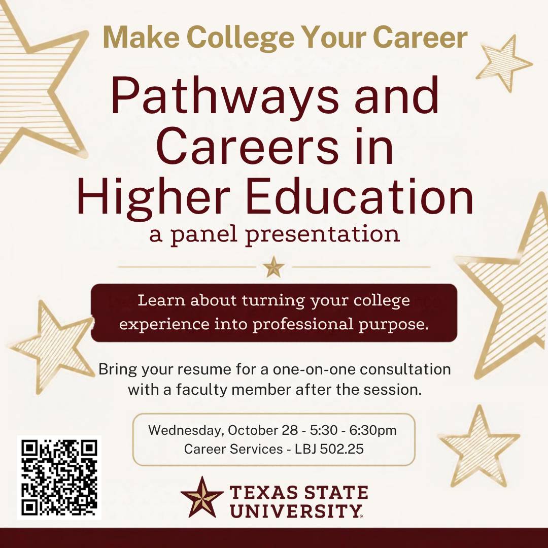 event: Pathways and Careers in Higher Ed