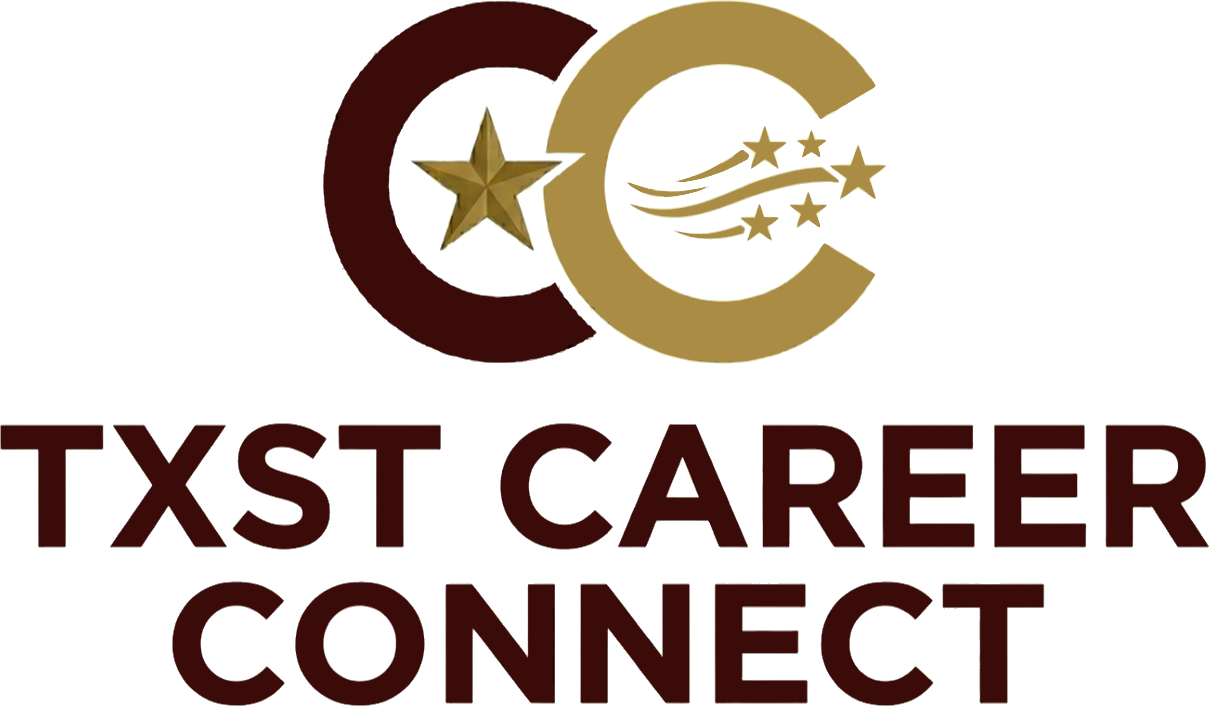 logo in maroon and bright gold
