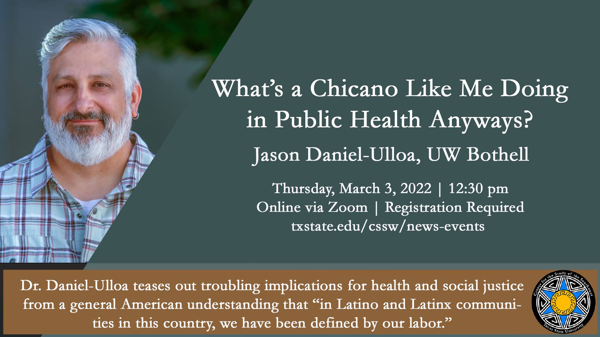 What's a Chicano Like Me Doing in Public Health Anyway?